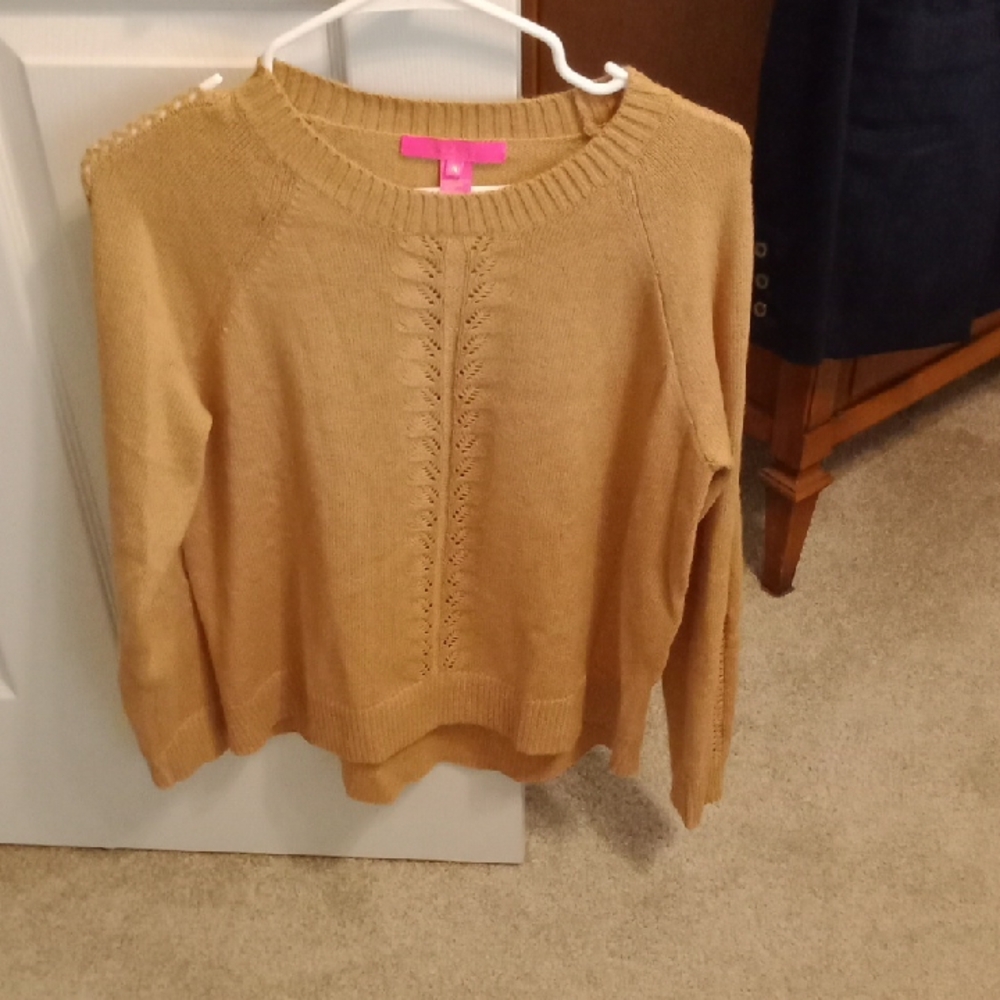 Lilly Pulitzer Esma Sweater—Heathered Rattan